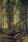 Ivan Shishkin The Brook in the Forest oil